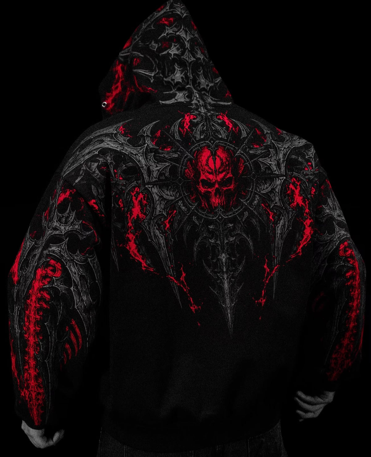 Death Slayer Oversized Zip-up Hoodie [NIGHTMARE]