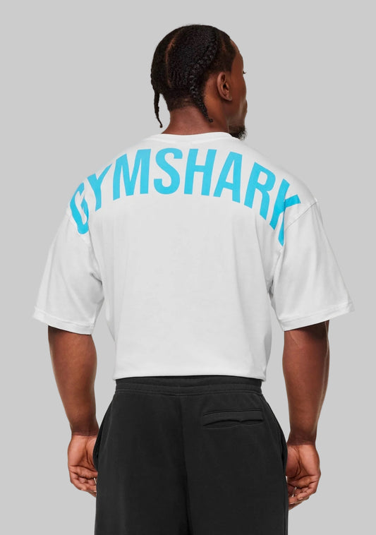 Power T-Shirt | White/Blue |