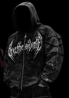 Ruined Oversized Zip-up Hoodie [GHOST]
