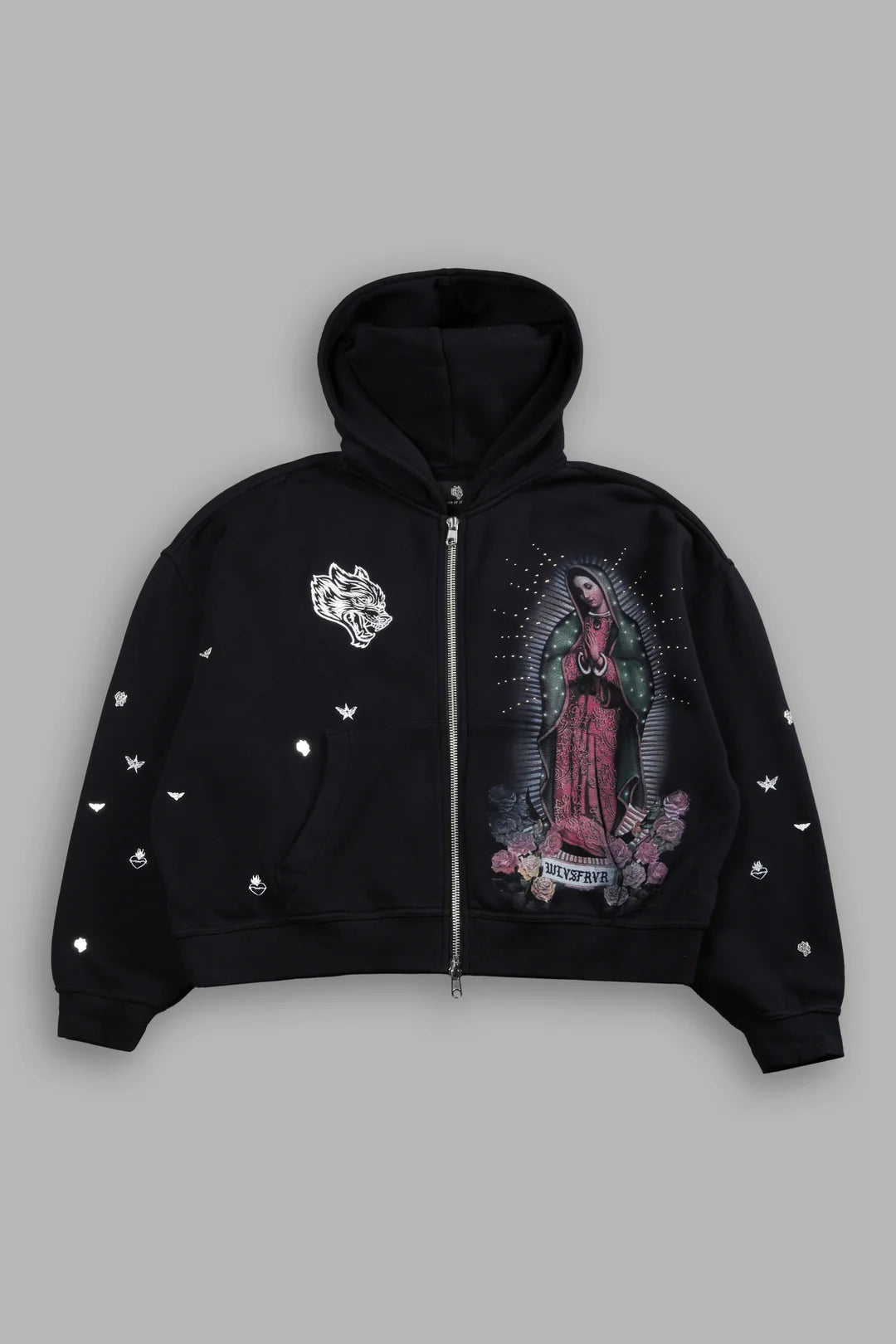 Verona Noir Vex Double Zip Up Hoodie