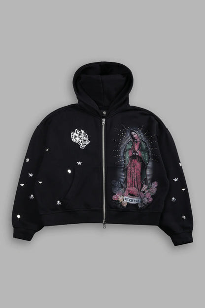 Verona Noir Vex Double Zip Up Hoodie