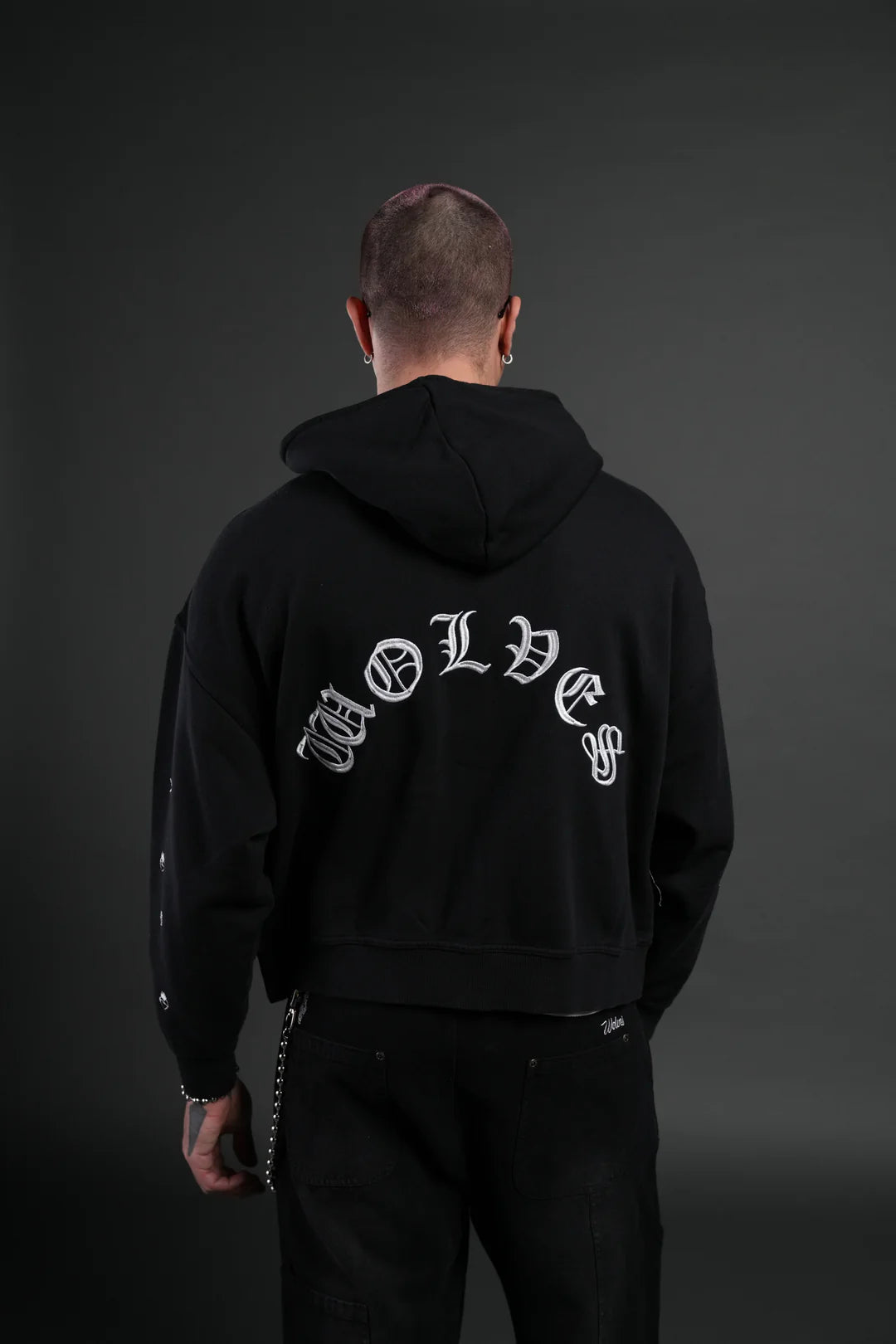 Verona Noir Vex Double Zip Up Hoodie