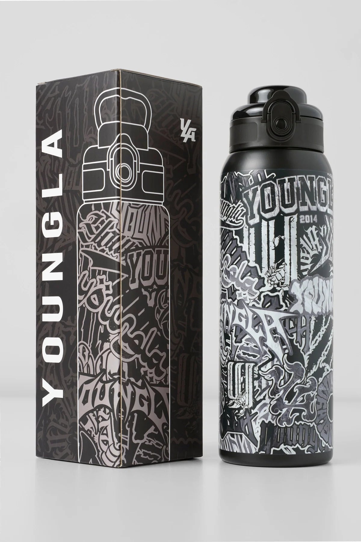 Graffiti Water Bottles | Black |
