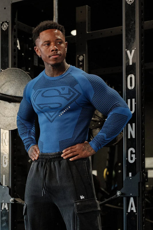 Superman Compression Longsleeves | Blue |