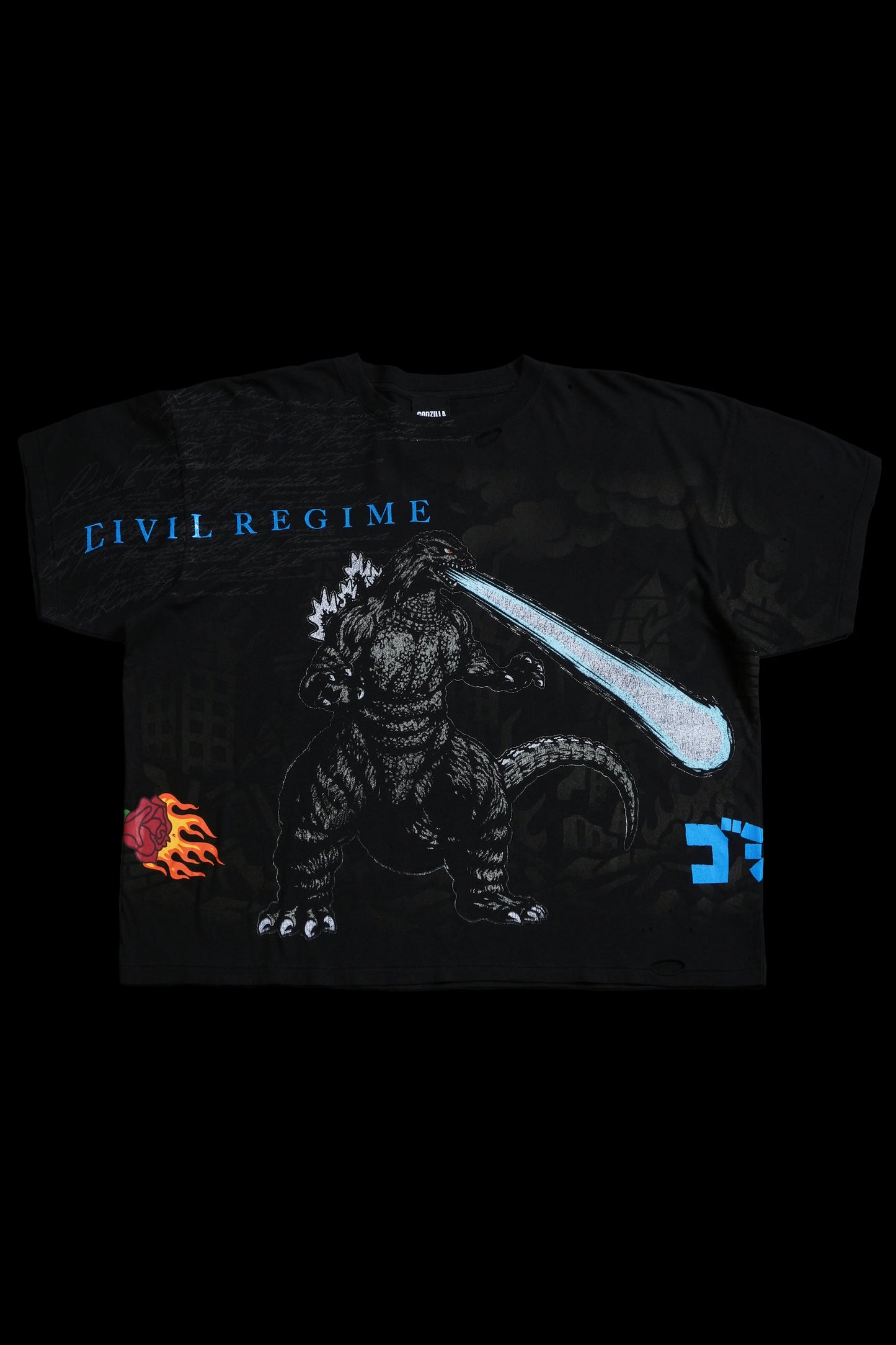 Godzillas City Chaos Everday Basic Tee