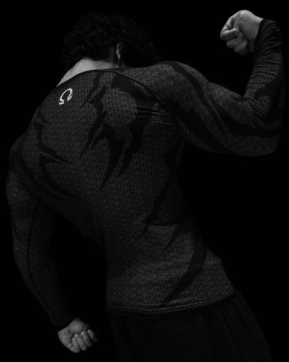 Doom Tech Armored Longsleeve Compression | Dark Gray |