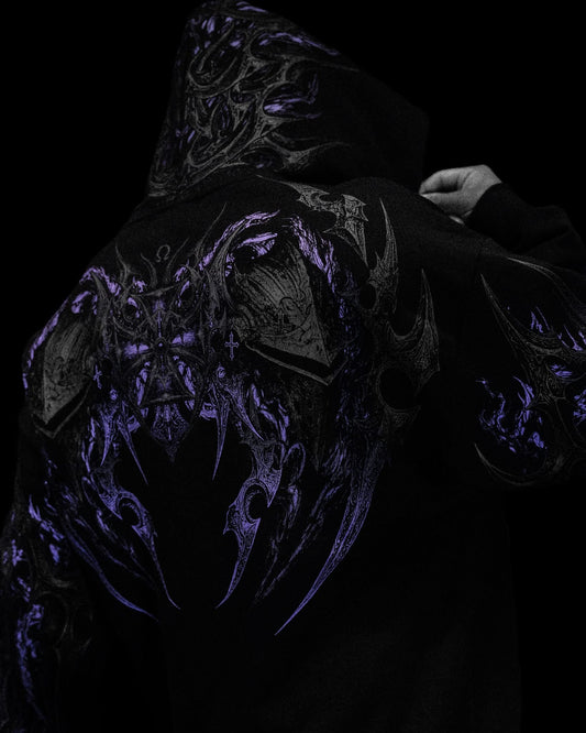 Berserker Oversized Zip-up Hoodie [DUSK]