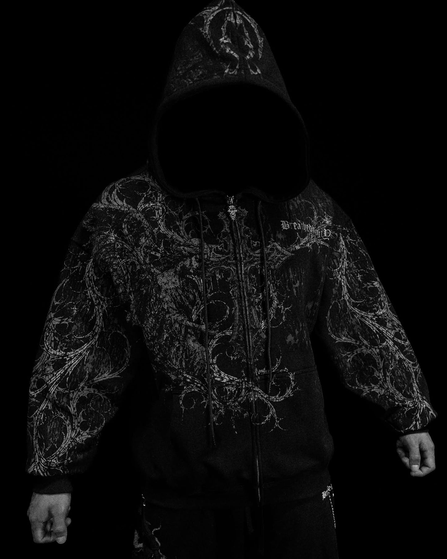 Sanctuary Oversized Zip-up Hoodie [VOID BLACK]
