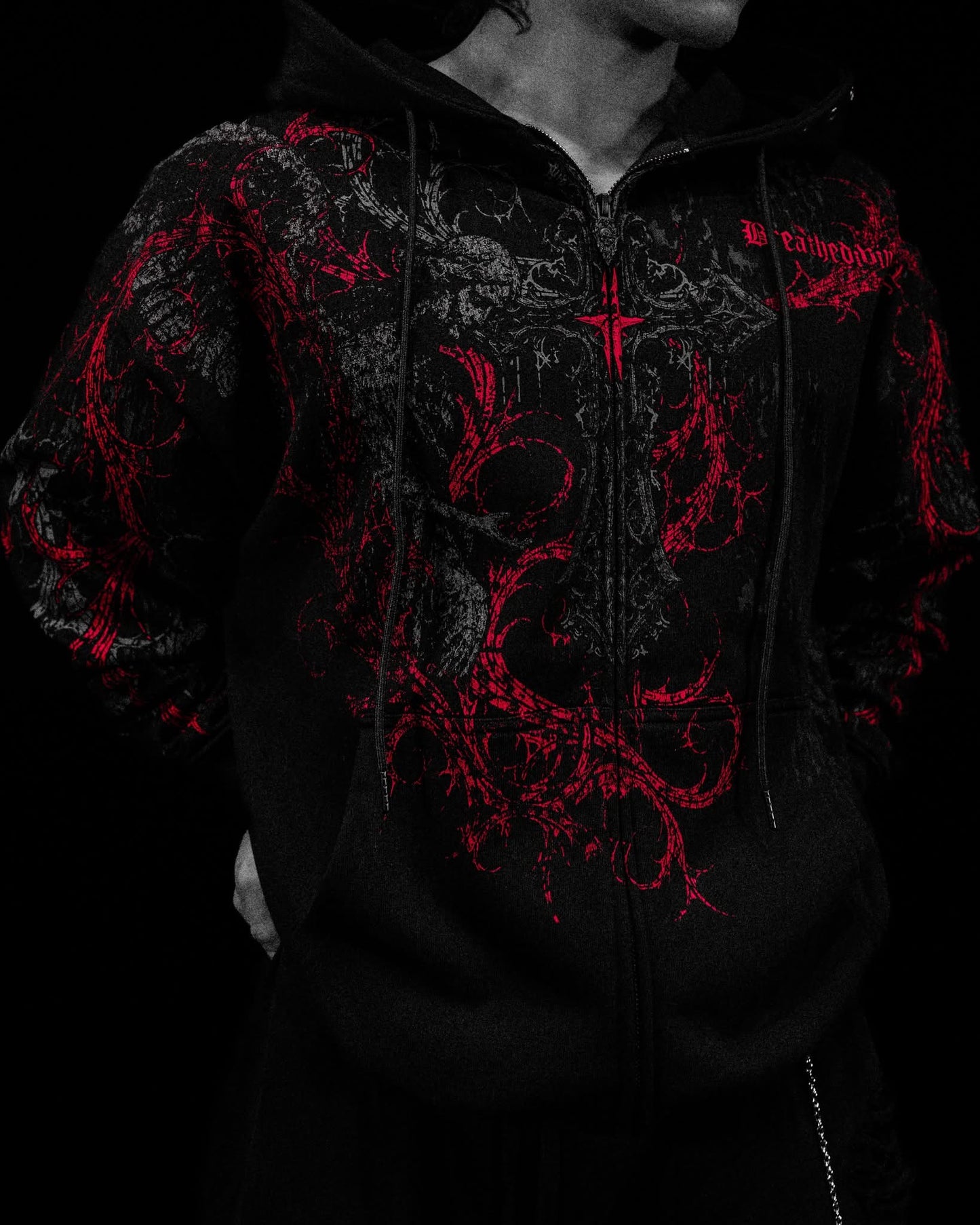 Sanctuary Oversized Zip-up Hoodie [NIGHTMARE]