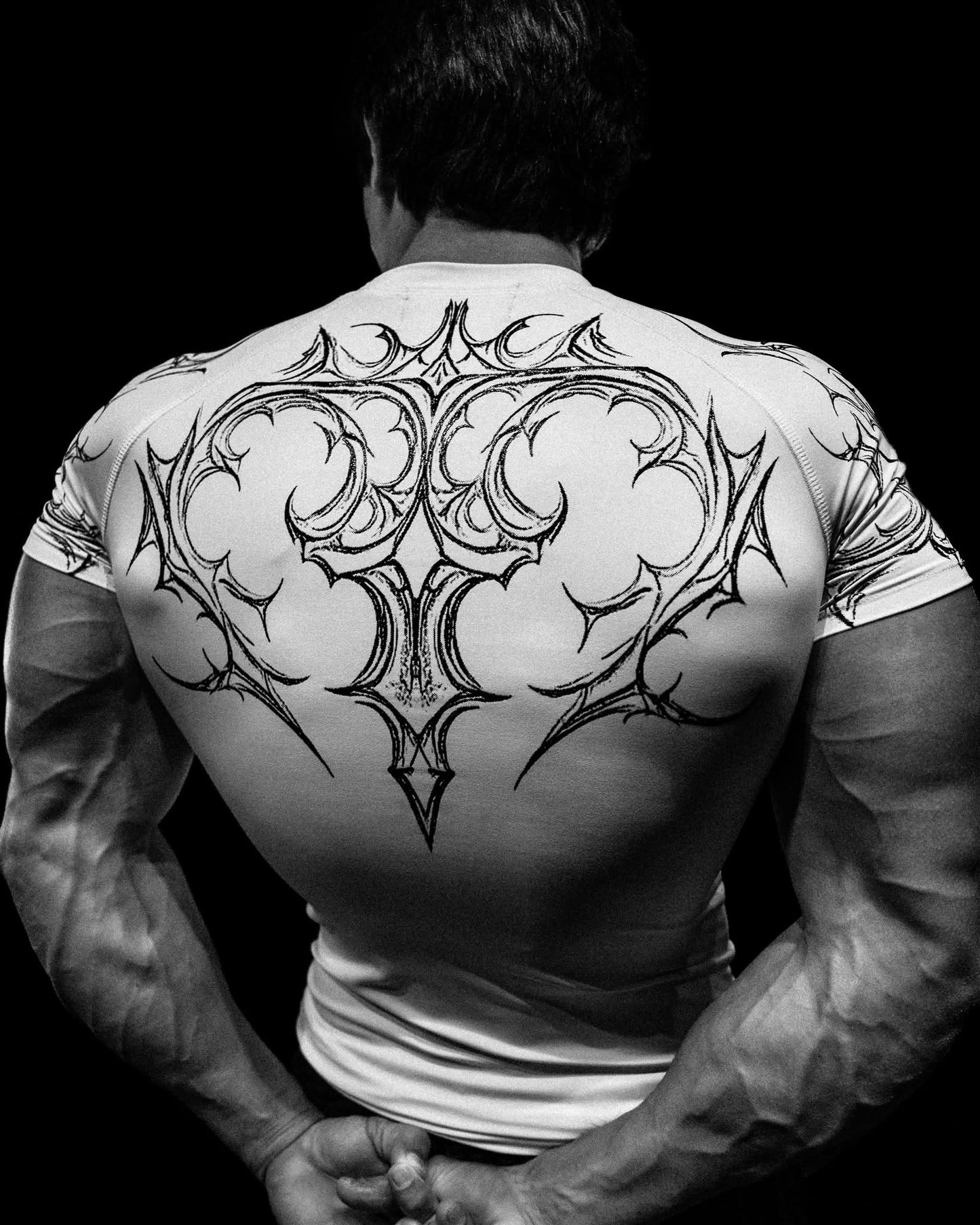 Void Tech™ Venom Texture shortsleeve Compression [DIVINE WHITE]