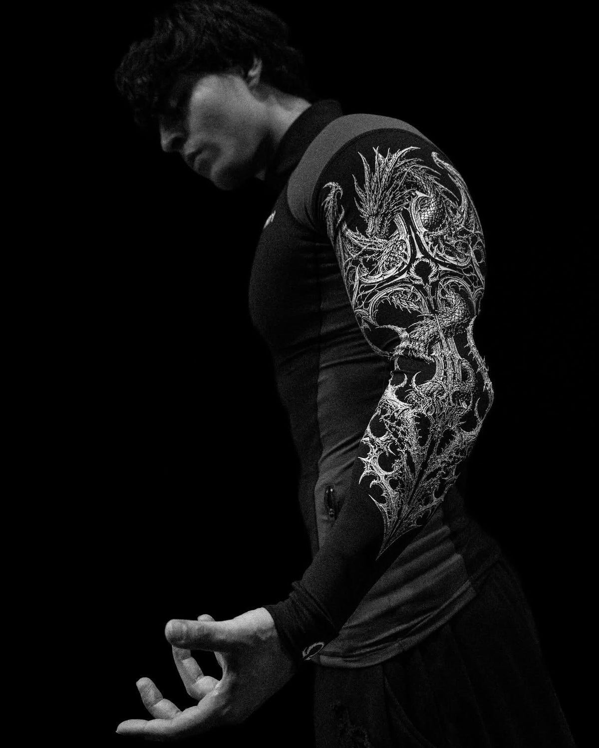 Void Tech™ Blood Wyvern Full-Zip Longsleeve Compression [VOID BLACK]